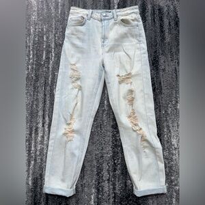 WILD FABLE Distressed Straight Leg Jean